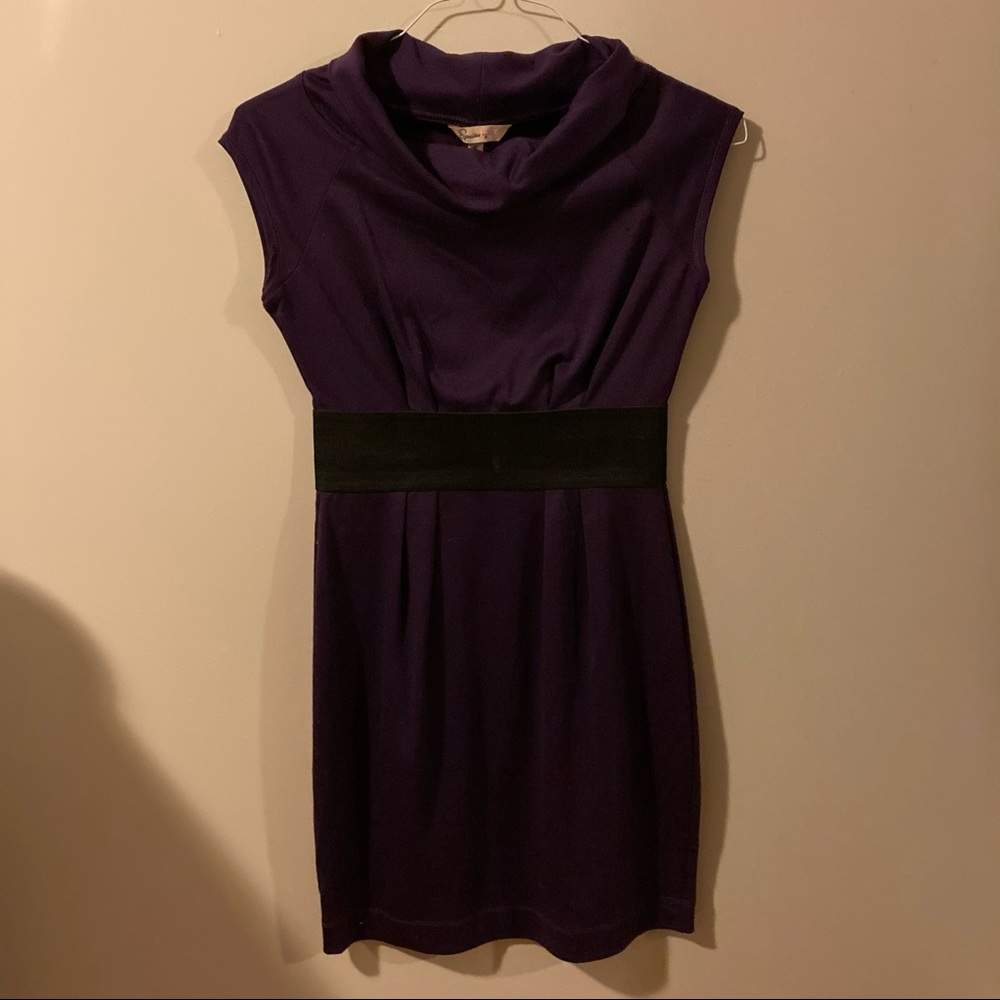 Speechless Sleeveless Purple Cowl Neck Dress